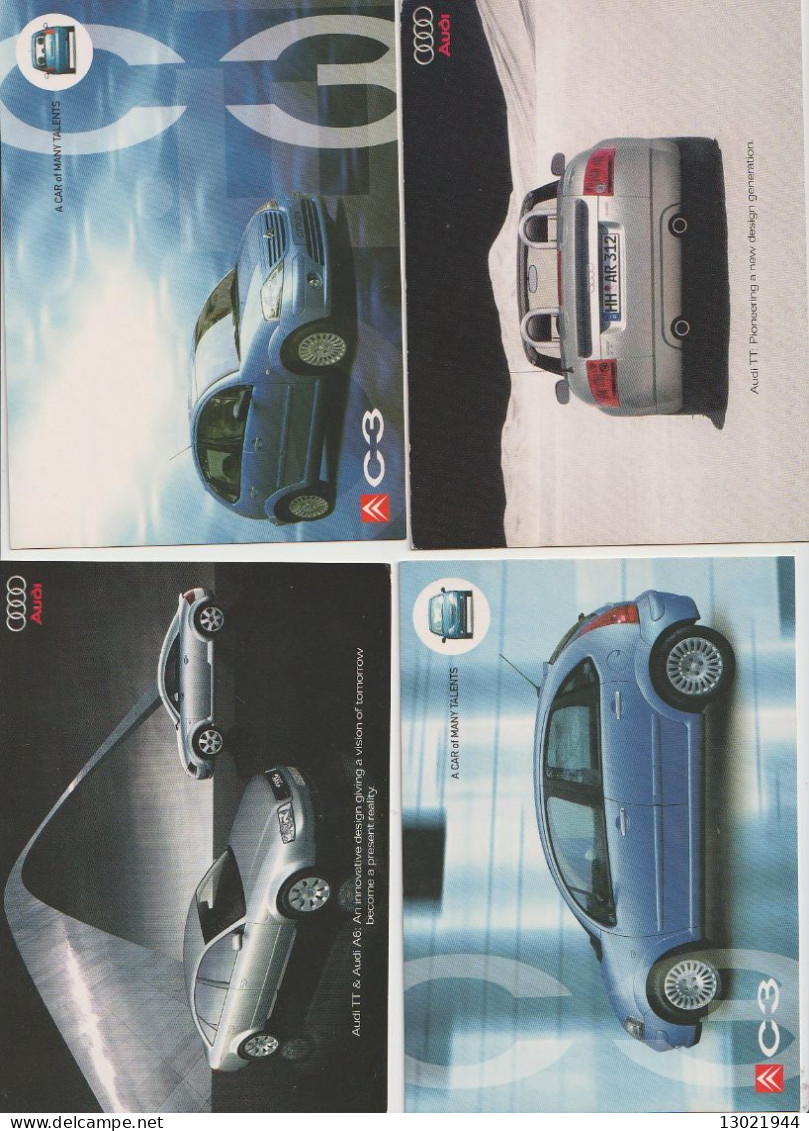 VENDO AL MIGLIORE OFFERENTE 31 CARTOLINE CON PUBBLICITA' DI AUTOMOBILI  .POSSIBILE VENDITA SINGOLE CARTOLINE.