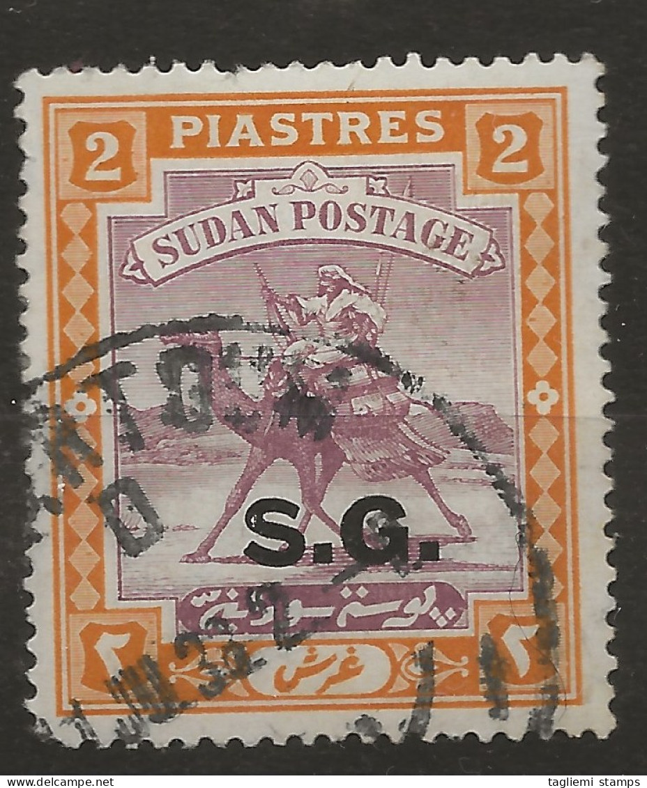 Sudan, 1936, Official, O 39, Used - Soudan (...-1951)