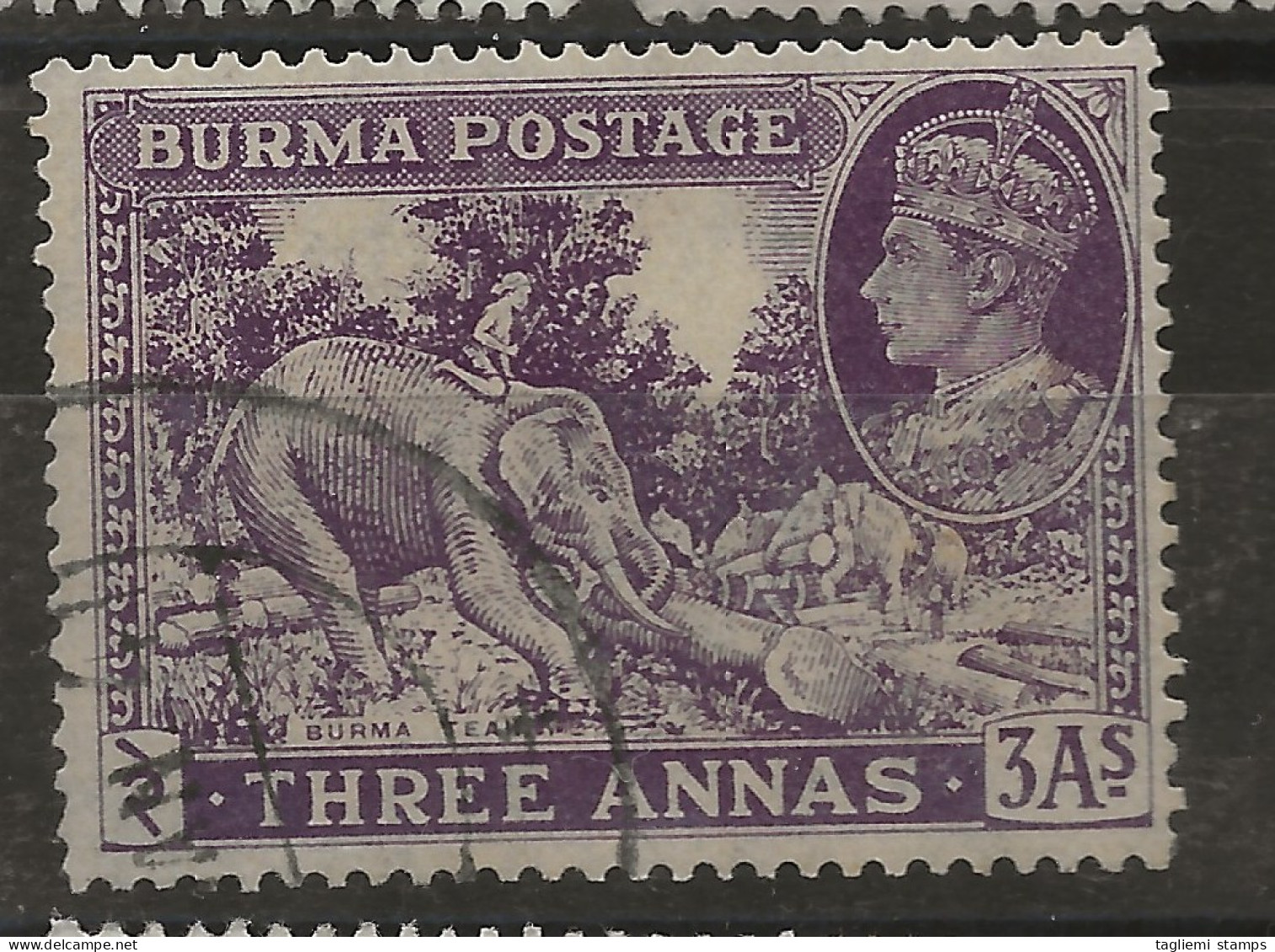 Burma 1938, SG  26, Used - Birma (...-1947)