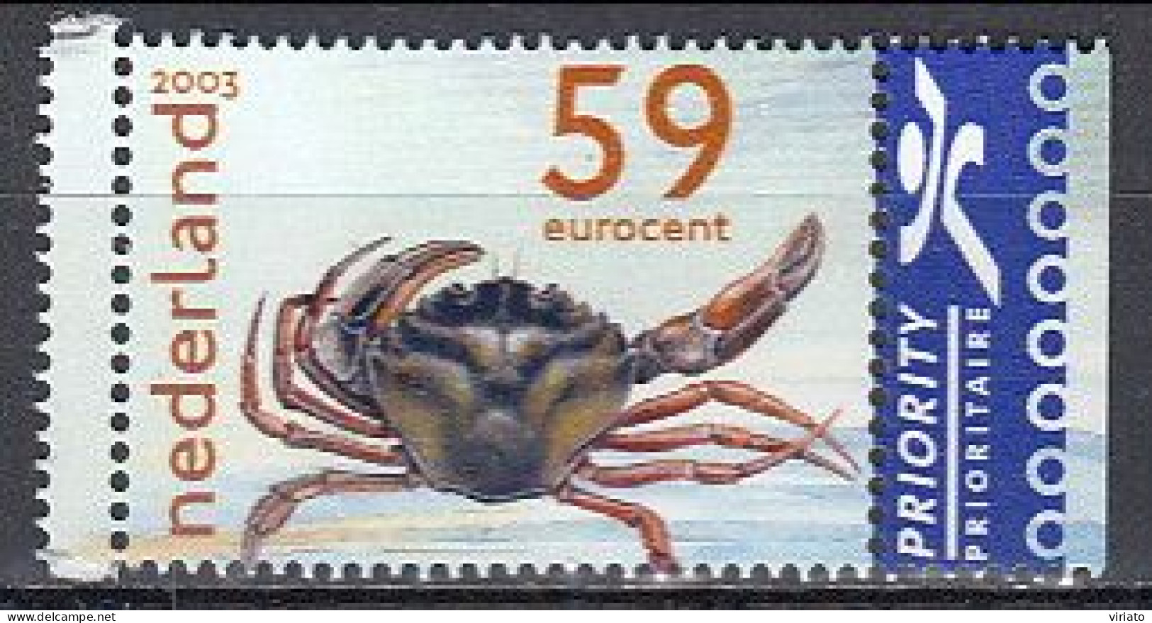 Netherlands 2003 (MNH) (Mi 2111) - Common Shore Crab (Carcinus Maenas) - Crustaceans