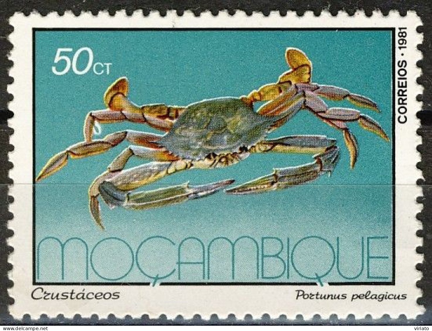 Mozambique 1981 (MNH) (Mi 859) - Flower Crab (Portunus Pelagicus) - Schalentiere