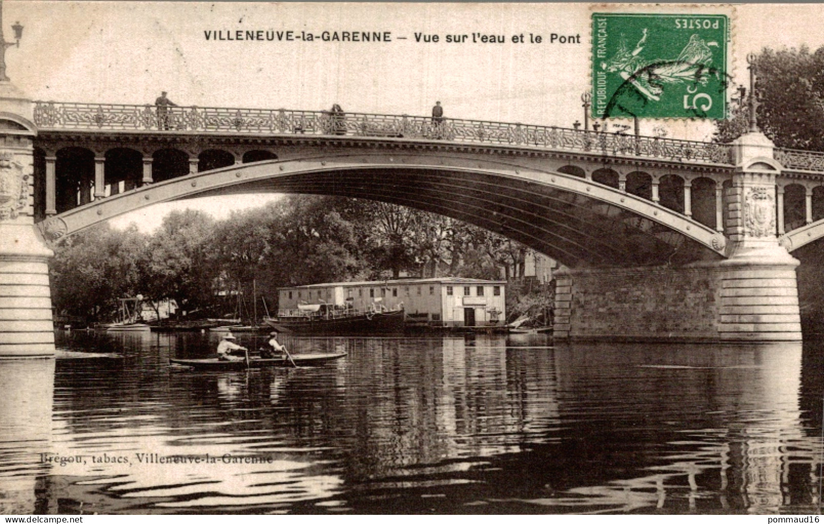 CPA Villeneuve-la-Garenne Vue Sur L'eau Et Le Pont - Villeneuve La Garenne