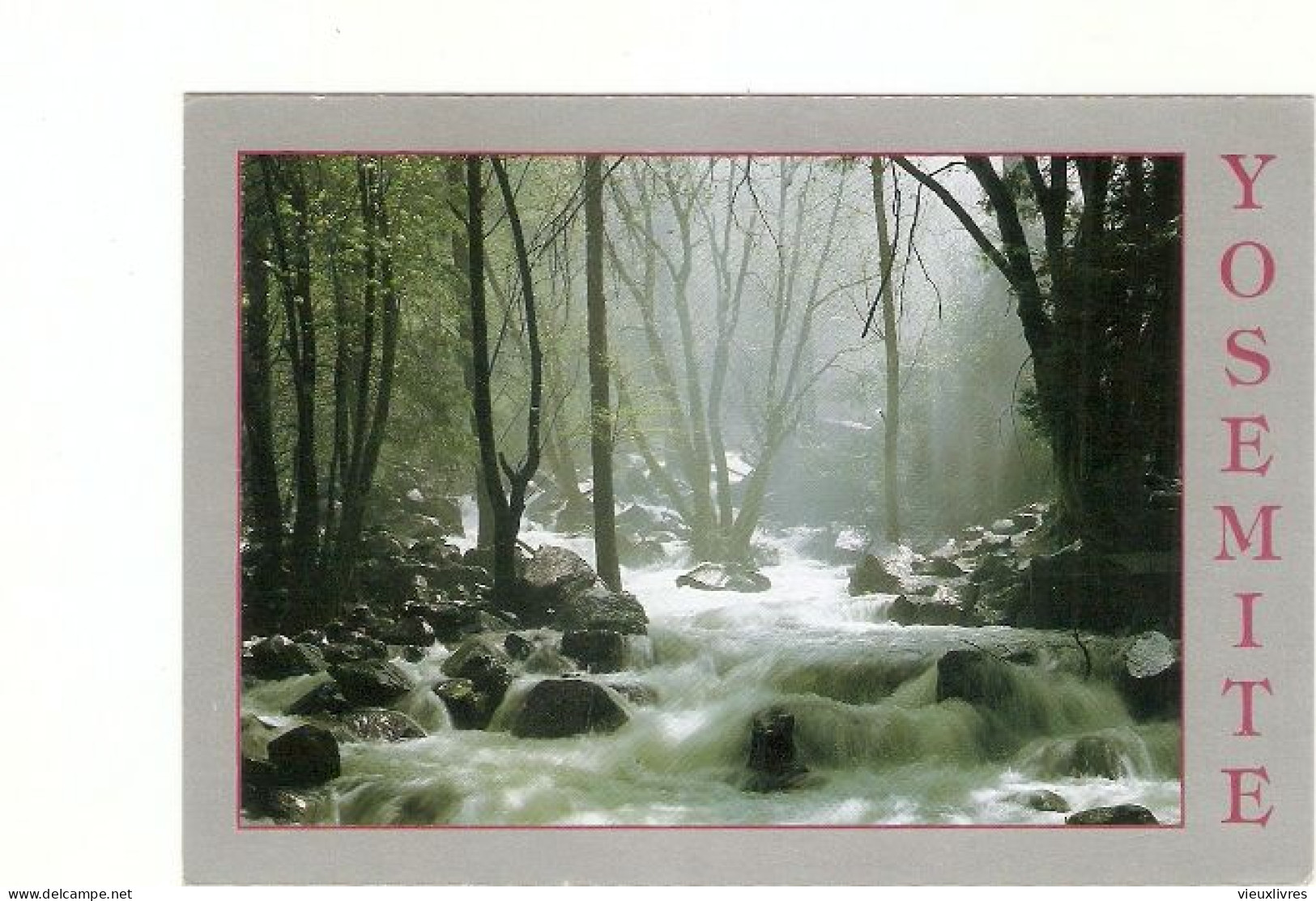 USA Yosemite National Park Spring Melt Bridalveil Creek Postcard John Senser - Yosemite