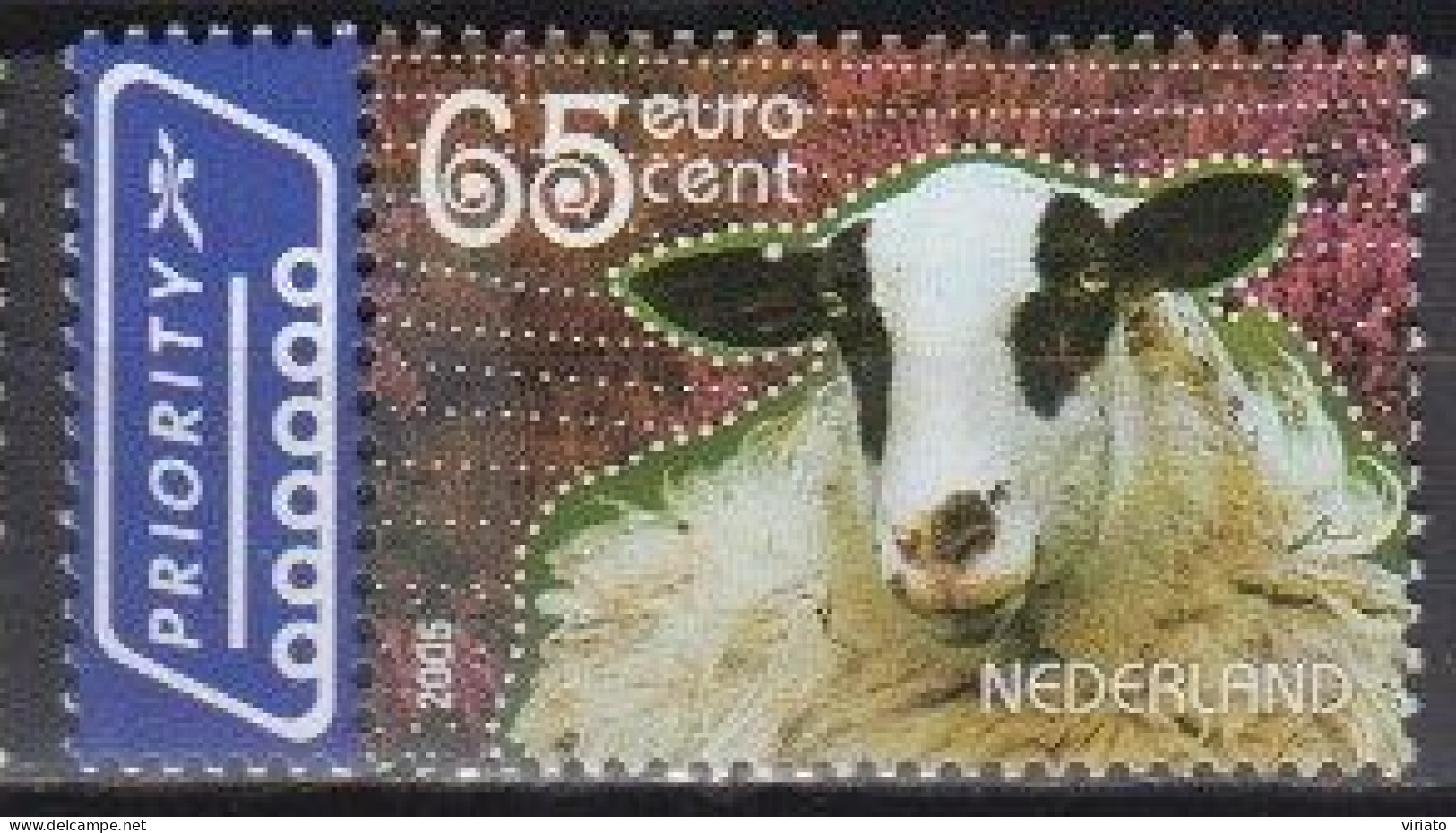 Netherlands 2005 (MNH) (Mi 2300C) - Schoonebeek Sheep (Ovis Ammon Aries) (from Prestige Booklet- Perf.14 X 12¾) - Ferme