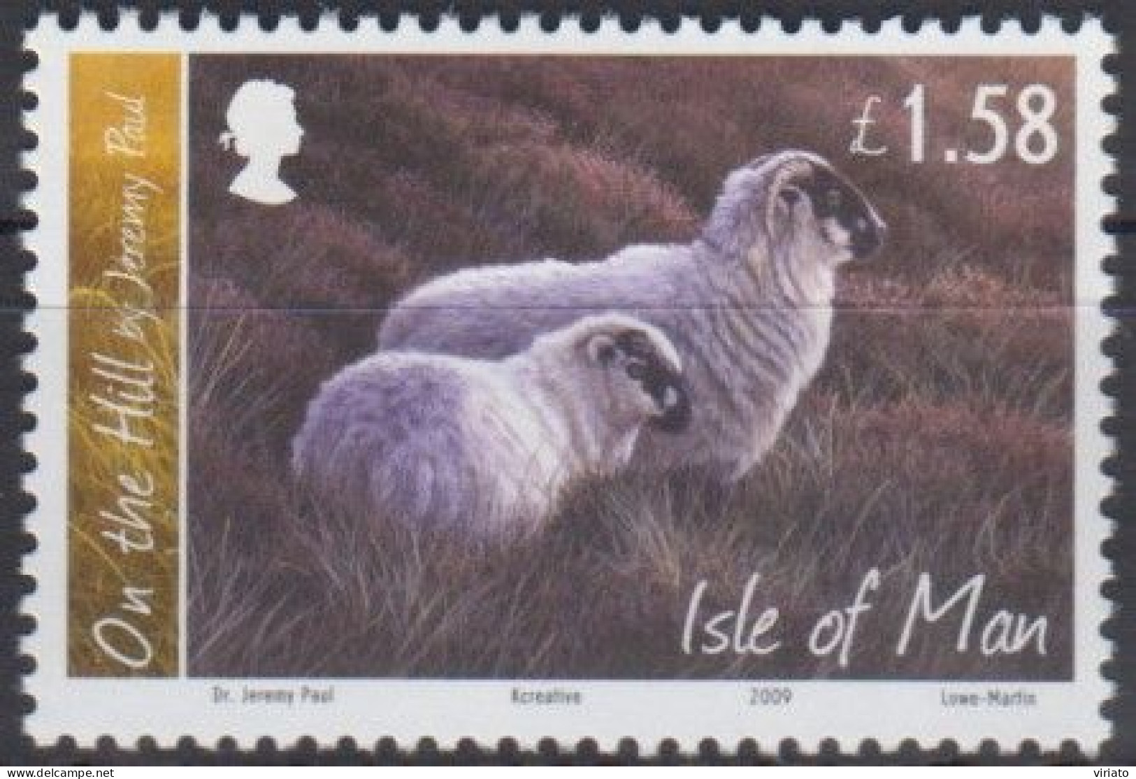 Isle Of Man 2009 (Mi 1556) - Domestic Sheep (Ovis Ammon Aries) - Ferme