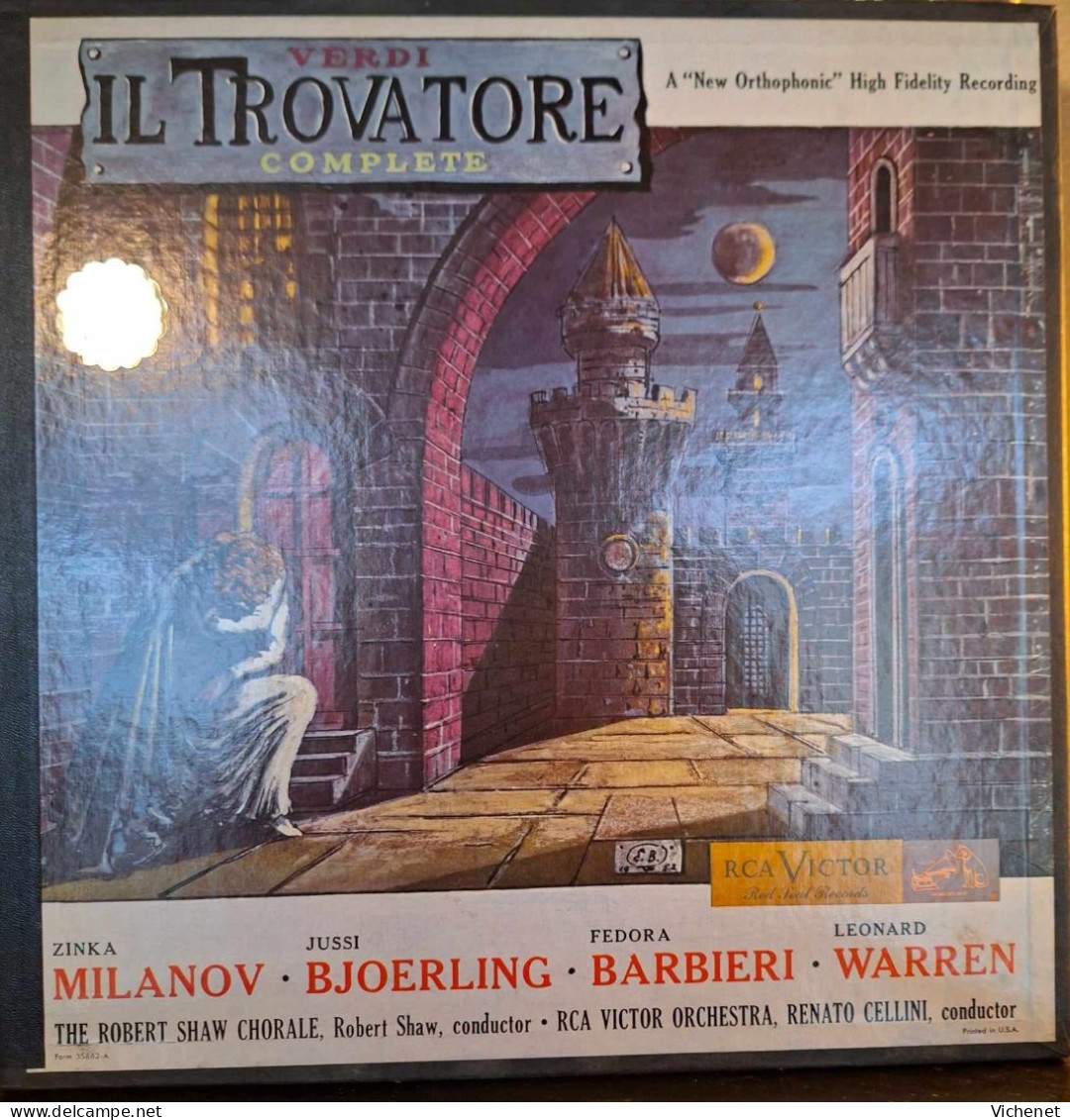 Verdi ‎– Il Trovatore (coffret 2 LP's + Booklet) - Opera / Operette