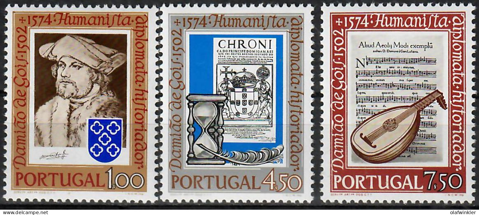 1974 Damião De Goís AF 1206-8 / Sc 1195-7 / YT 1208-10 / Mi 1228-30 Novo / MNH / Neuf / Postfrisch [zro] - Neufs