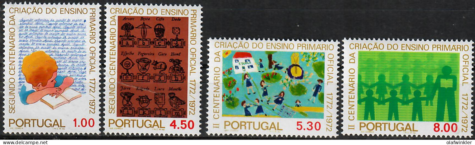 1973 Ensino Primário Oficial AF 1194-7 / Sc 1183-6 / YT 1196-9 / Mi 1216-9 Novo / MNH / Neuf / Postfrisch [zro] - Neufs