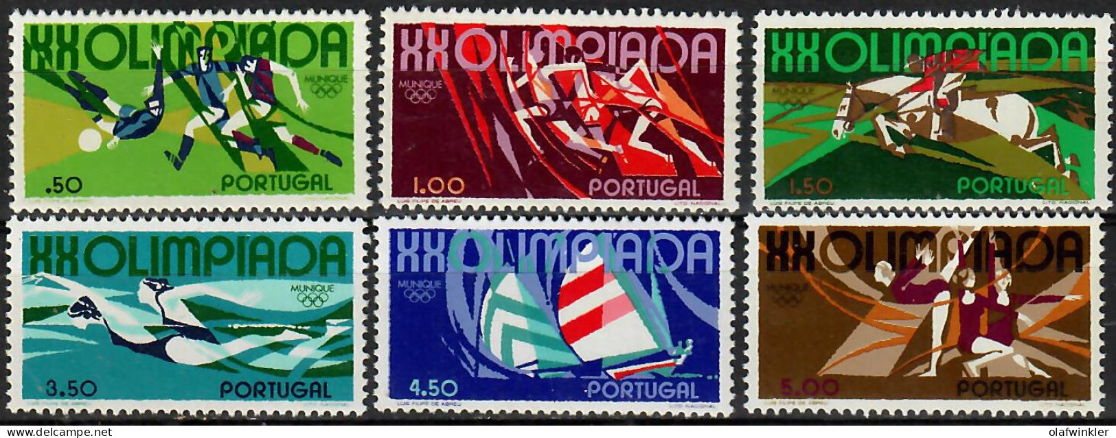 1972 Olimpíada Muniqe AF 1158-63 / Sc 1147-52 / YT 1156-61 / Mi 1172-7 Novo / MNH / Neuf / Postfrisch [zro] - Neufs