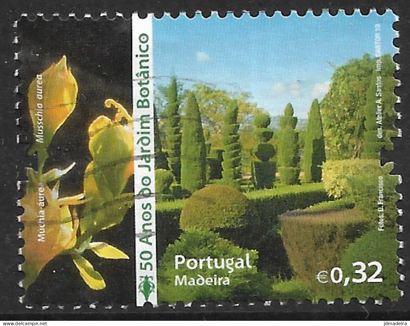 Portugal – 2010 Botanic Garden 0,80 Used Stamp - Oblitérés