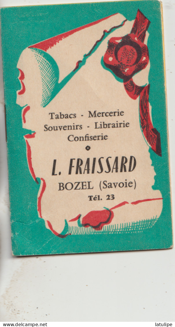 Bozel 73  Petite Carte Non Circulée De Fraissard Tabac Mercerie Librairie Confiserie Souvenir 10 Pages Tres Animé 10x - Bozel