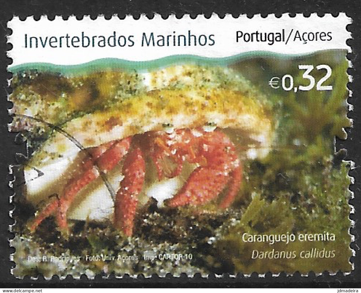 Portugal – 2010 Invertebrates 0,32 Used Stamp - Used Stamps