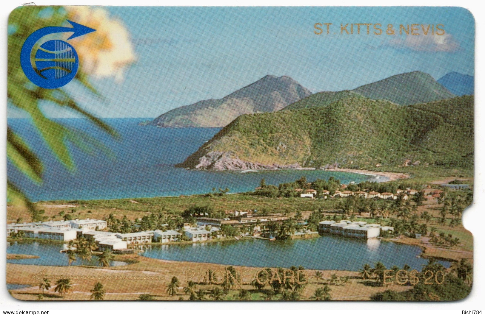 St. Kitts & Nevis - Frigate Bay $20 (Deep Notch) - 1CSKC - St. Kitts & Nevis