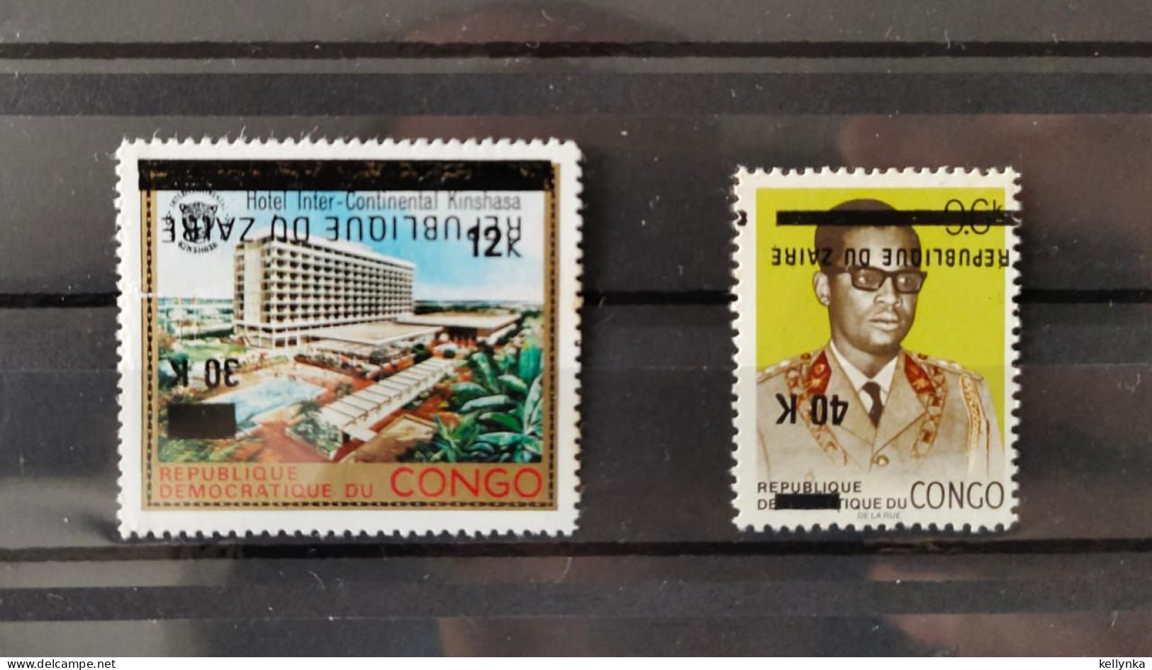 Zaïre - 910 + 915 - Variété - Surcharges Renversées - Inverted Overprint - Provisoires - 1977 - MNH - Ongebruikt