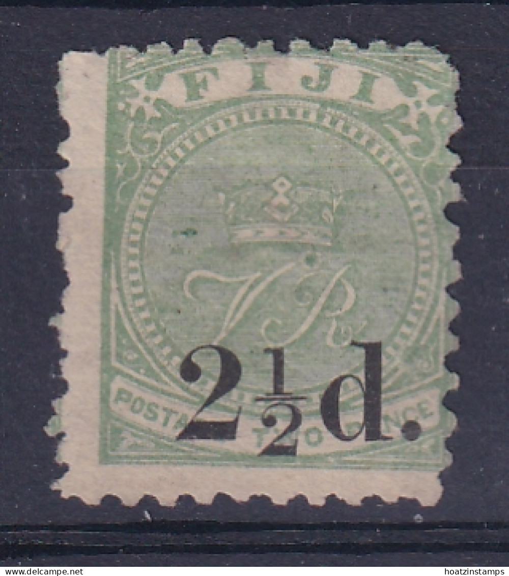 Fiji: 1890   Badge - Surcharge    SG70    2½d On 2d   Green   MH - Fiji (...-1970)