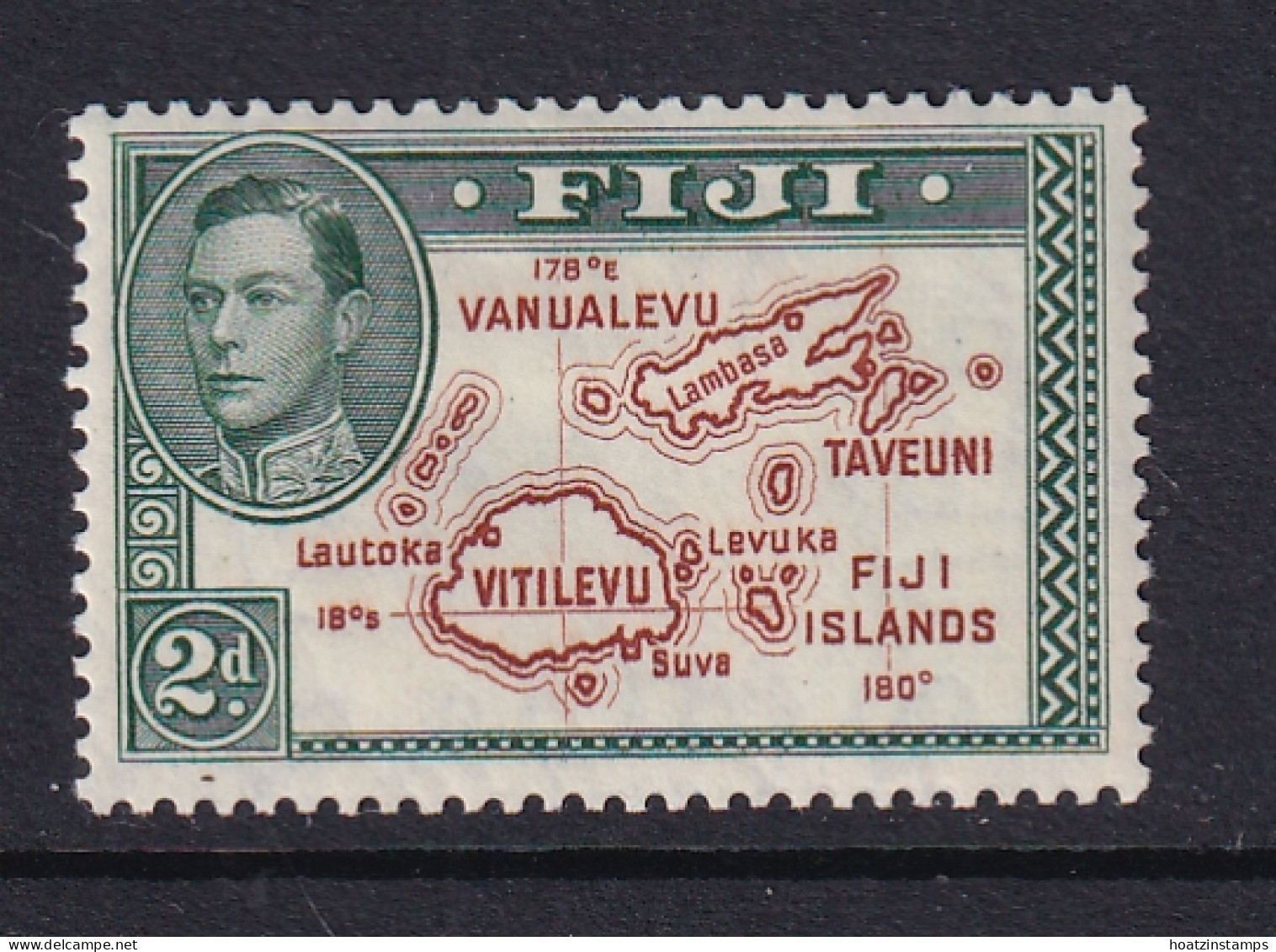 Fiji: 1938/55   KGVI    SG254    2d    [Die II]  MH - Fiji (...-1970)