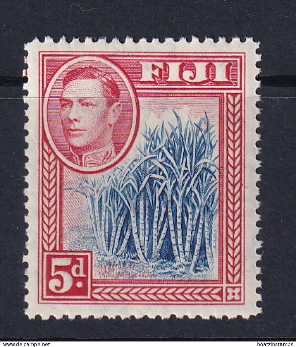 Fiji: 1938/55   KGVI    SG258    5d   Blue & Scarlet    MH - Fiji (...-1970)