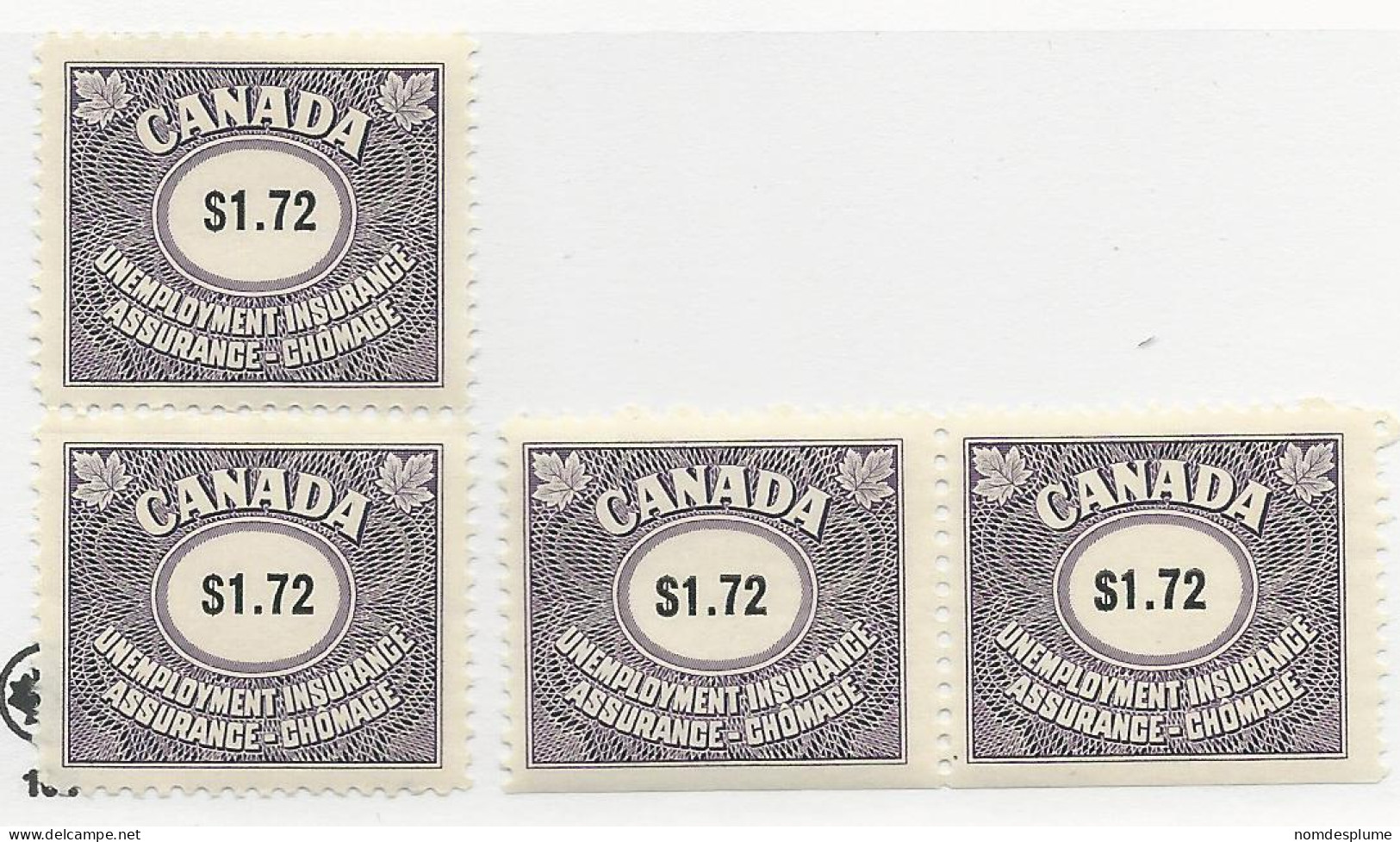 26436) Canada Revenue  Mint  Hinge* 1960 Unemployment Insurance - Fiscale Zegels