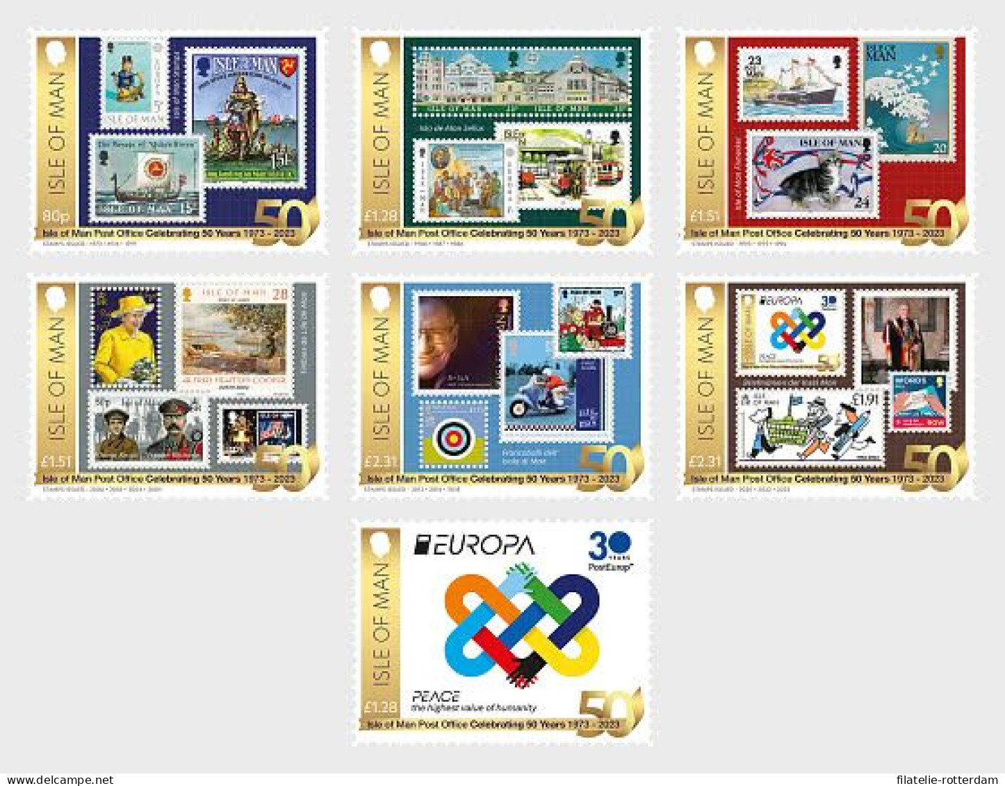 Isle Of Man / Man - Postfris / MNH - Complete Set 50 Years Post Office 2023 - Man (Ile De)