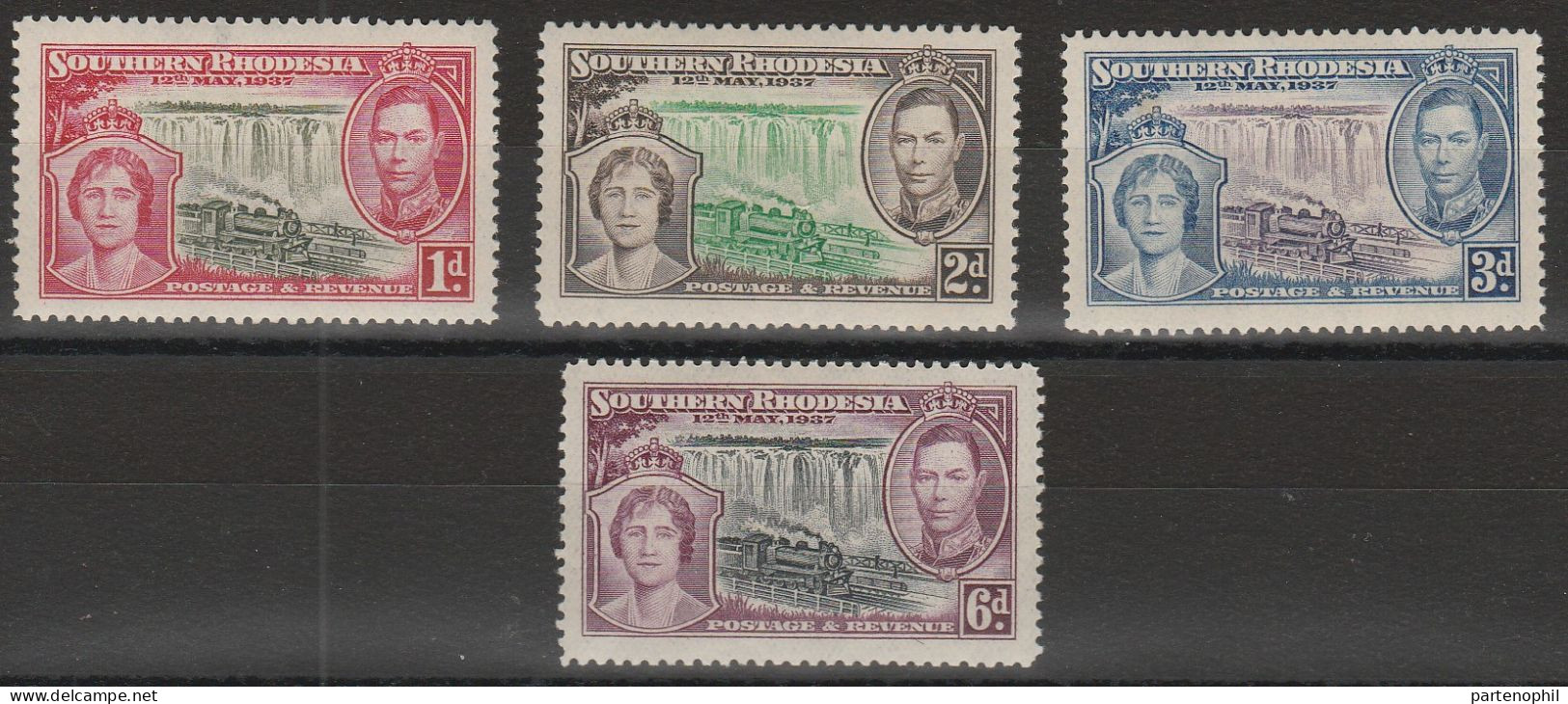 Southern Rhodesia 1937 - 4 Val. MH - Southern Rhodesia (...-1964)