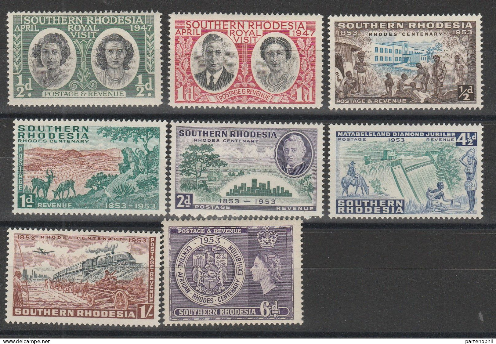 Southern Rhodesia 1940/52 - 22 Val. MH - Southern Rhodesia (...-1964)