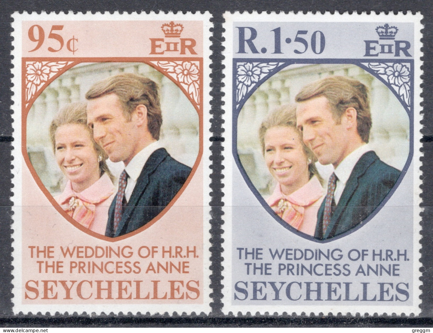 Seychelles 1973  Set Of Stamps - Royal Wedding Of Princess Anne And Mark Phillips In Unmounted Mint - Seychelles (...-1976)