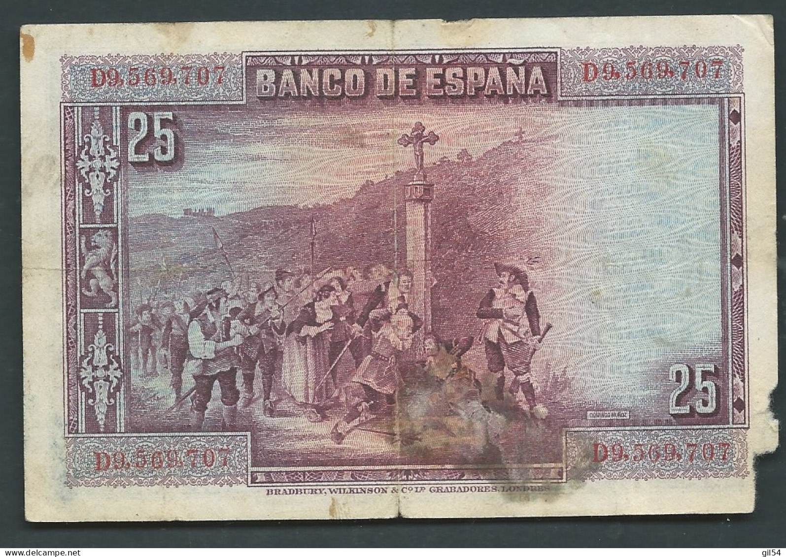 Espagne - Billet De 25 Pesetas - Pedro Calderon De La Barca - 15 Août 1928 - D9.569.707 -  Laura 13715 - 1-2-5-25 Peseten