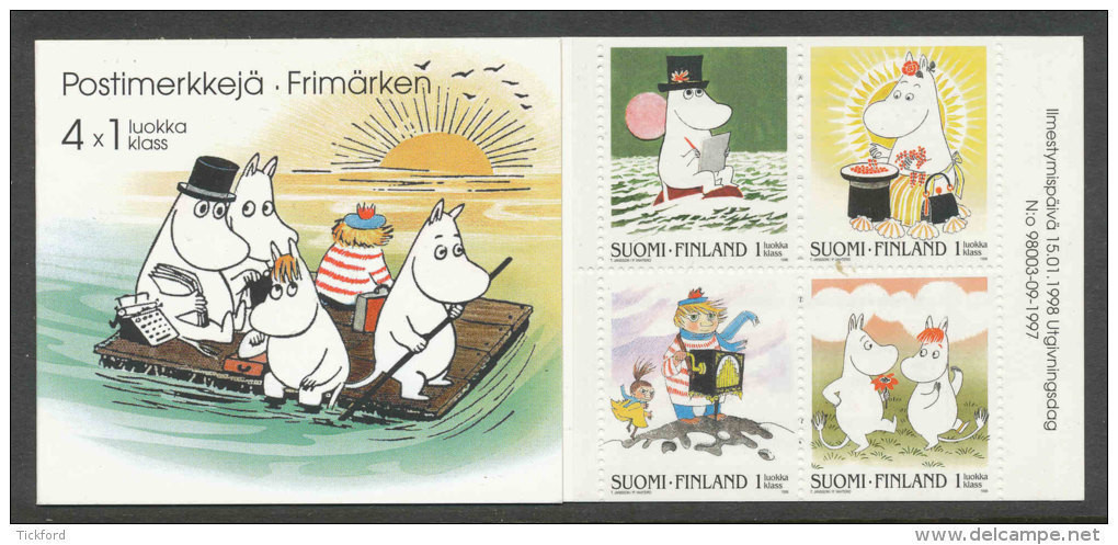 FINLANDE - 1998 - CARNET  YT C1382 - Facit H40 - Neuf ** MNH - Les Mouines III - Carnets