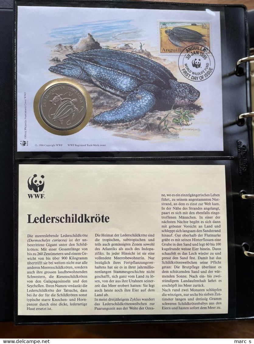 COLLECTION / SAMMLUNG  16 NUMISBRIEF WWF - ANIMAUX - FORTE COTE - Non Classés