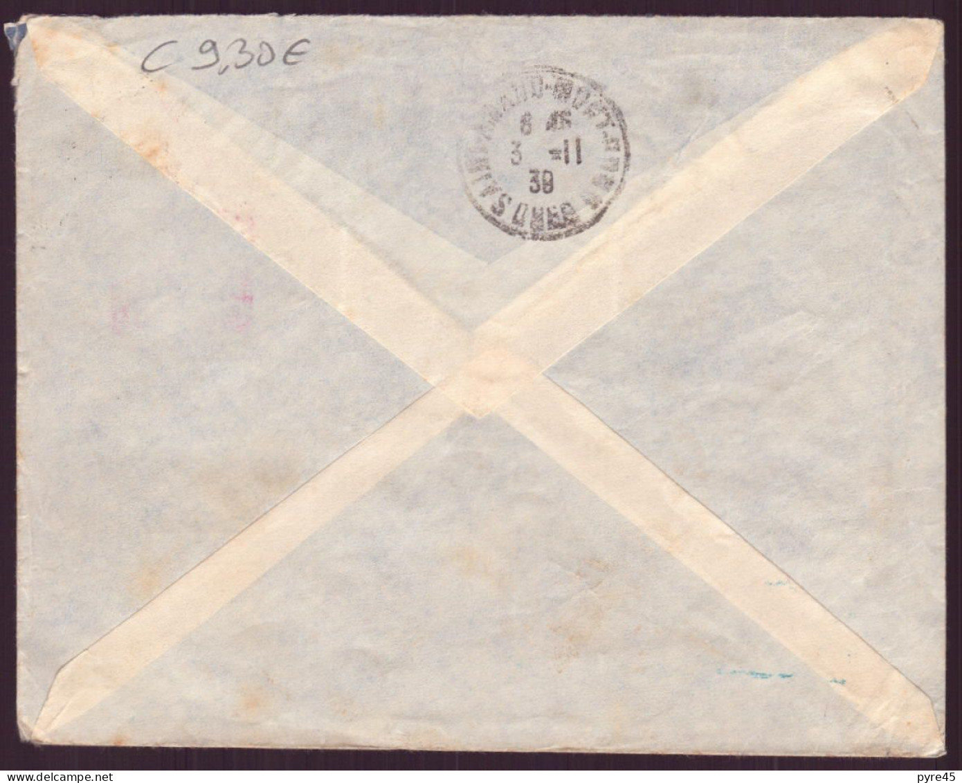 Maroc, Enveloppe Du 3 Novembre 1938 De Sefrou Pour Saint Amand - Other & Unclassified