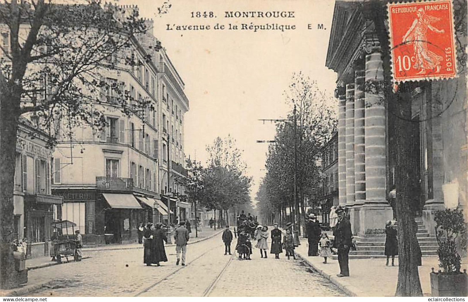 Montrouge         92        Avenue De La République  . Marchand Ambulant A G   N° 1848        (voir Scan) - Montrouge