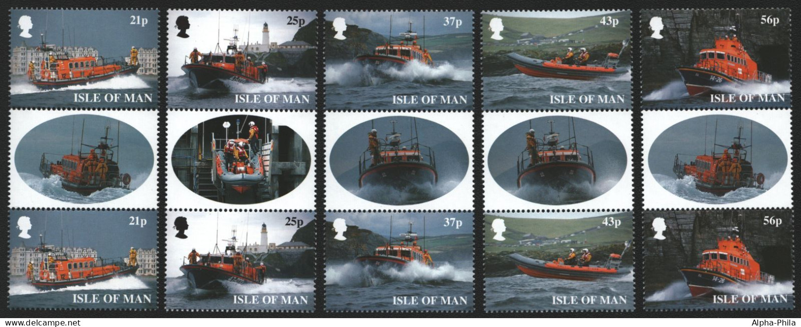 Isle Of Man 1999 - Mi-Nr. 791-795 ** - MNH - Stegpaare - Boote / Boats - Man (Ile De)