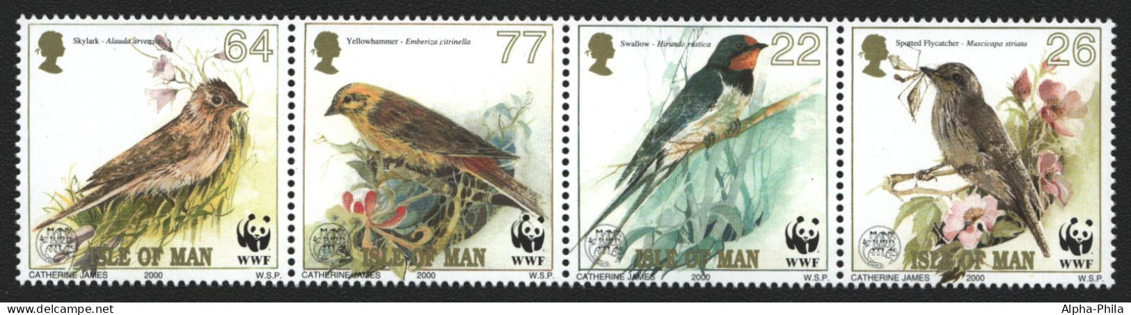 Isle Of Man 2000 - Mi-Nr. 860-863 ** - MNH - Vögel Birds (III) - Man (Ile De)