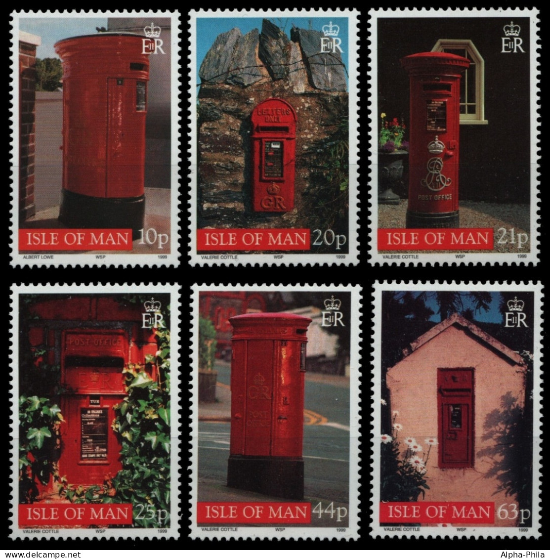 Isle Of Man 1999 - Mi-Nr. 801-806 ** - MNH - Briefkästen / Post Boxes - Man (Ile De)