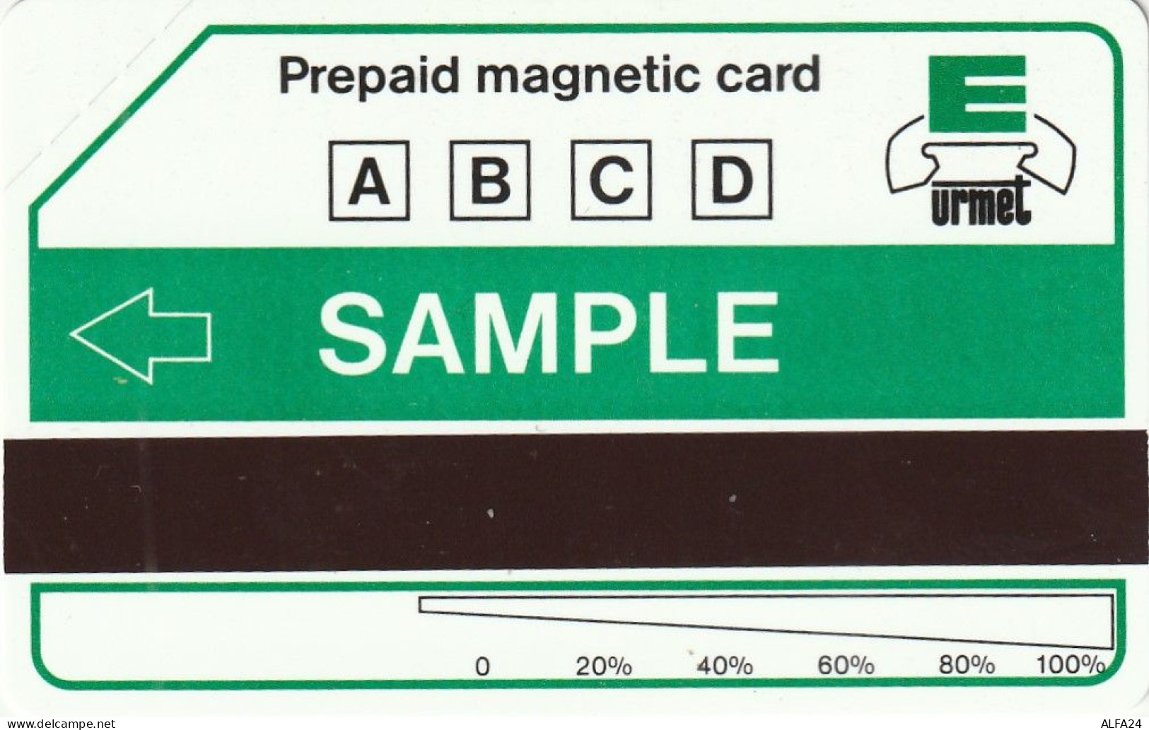 PHONE CARD ITALIA PROTOTIPO URMET NUOVO SAMPLE (USP4.1 - Tests & Servicios