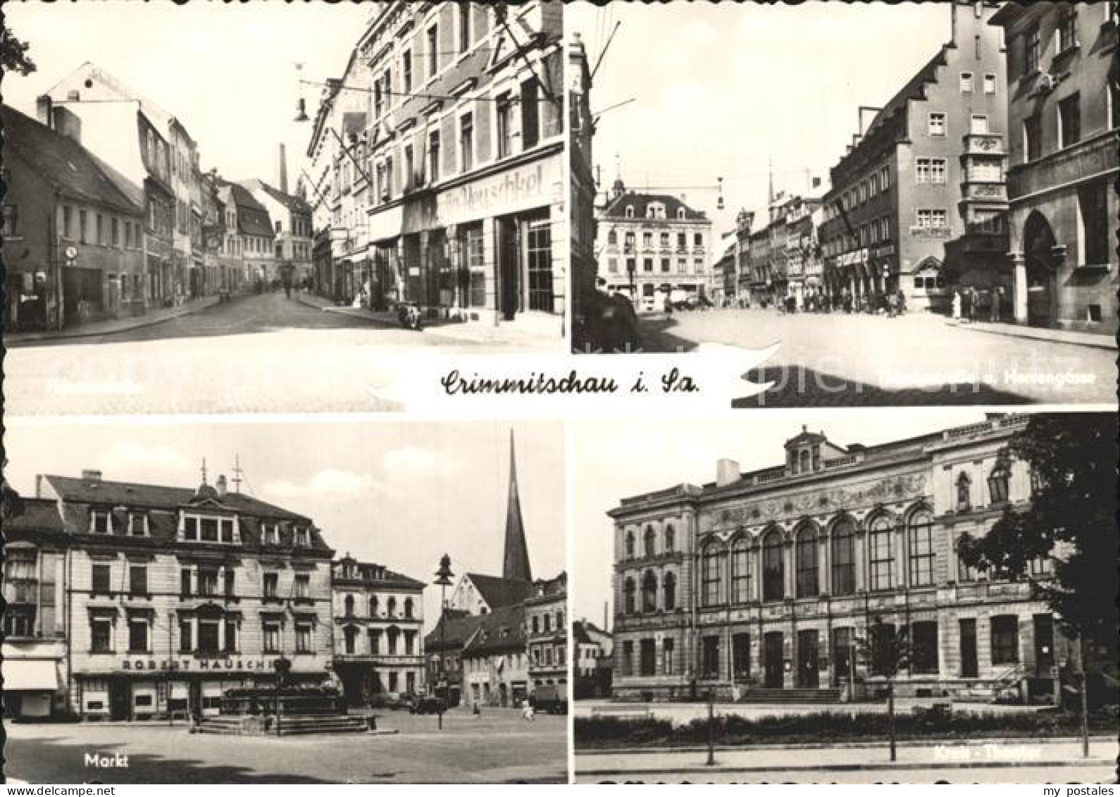 42206163 Crimmitschau Thiemestrasse Herrengasse Kreistheater Markt Brunnen Crimm - Crimmitschau