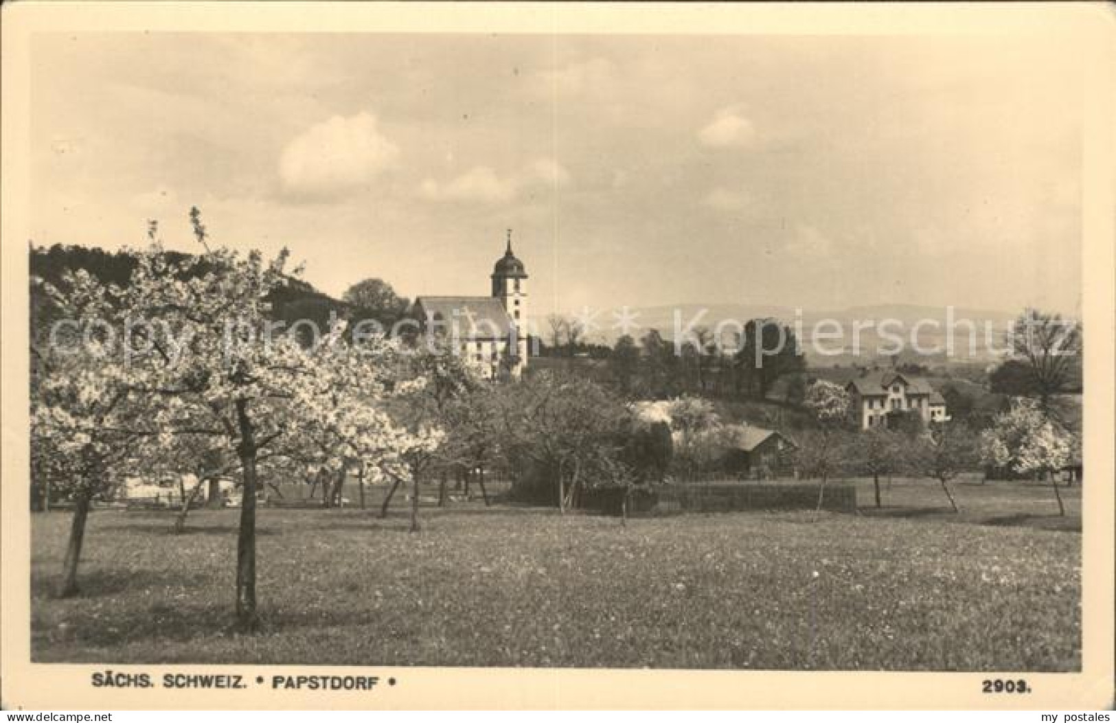 42205982 Papstdorf Kirche Papstdorf - Gohrisch