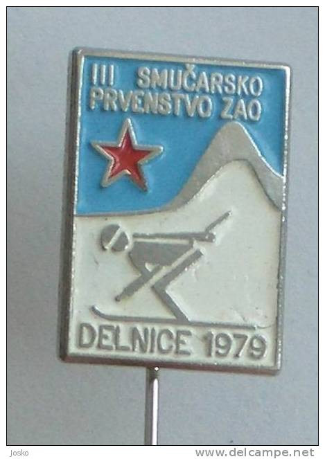 BIATHLON - DELNICE 1979 ... Croatia Ex Yugoslavia Vintage Pin * Yougoslavie Jugoslawien Jugoslavia Skiing Ski Esqui - Biathlon