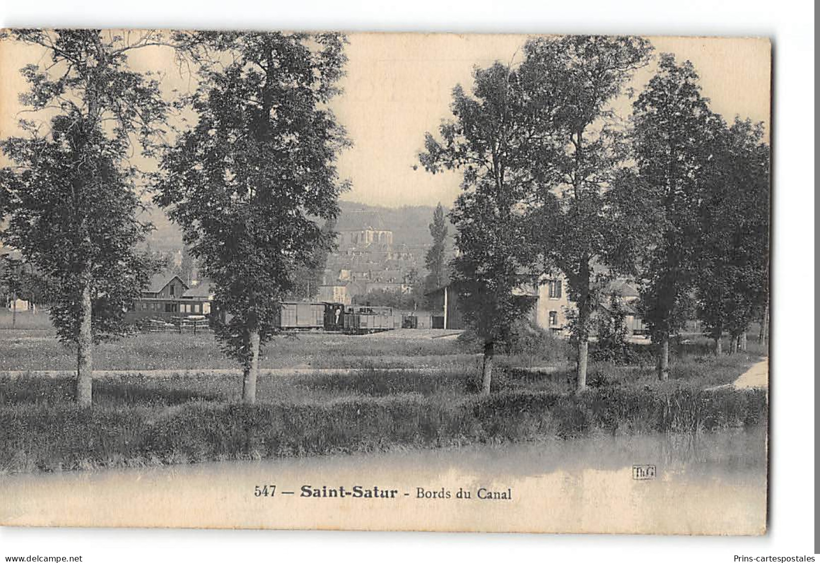 CPA 18 Saint Satur Bords Du Canal Et La Gare  - Saint-Satur