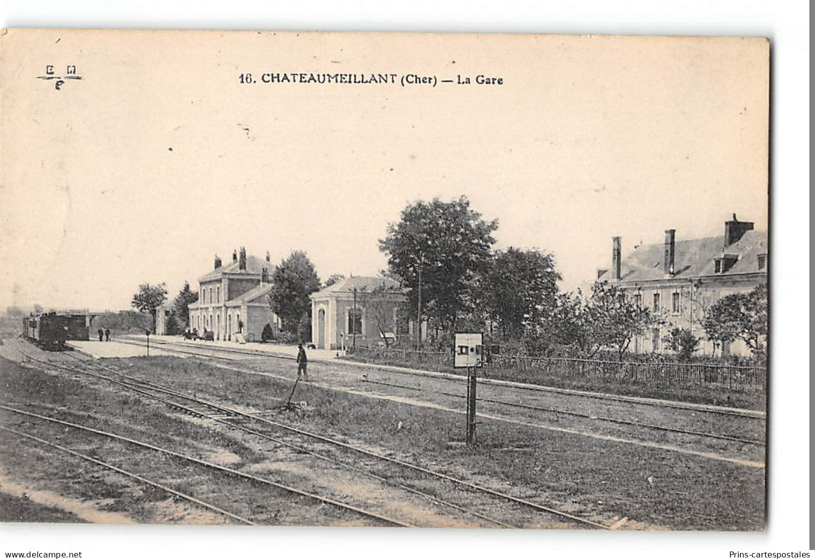 CPA 18 Chateaumeillant La Gare  - Châteaumeillant