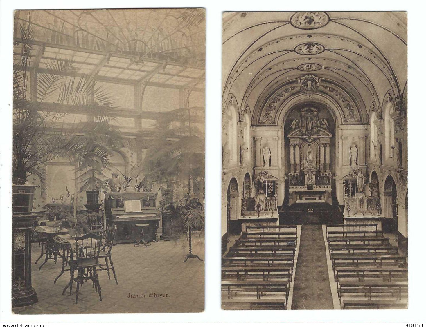 O.L.V. Waver  WAVRE-NOTRE-DAME Etablissement Des Ursulines 2 Kaarten - Sint-Katelijne-Waver