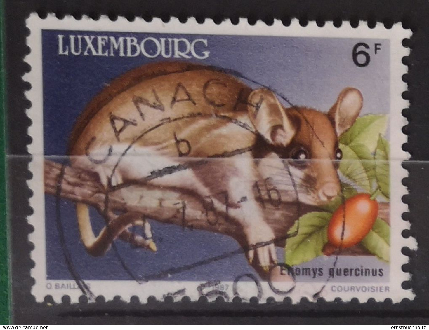 Luxemburg 1987 Nagetier Mi 1168/71° Gebraucht Nur Der Nager 1v Im Angebot - Oblitérés