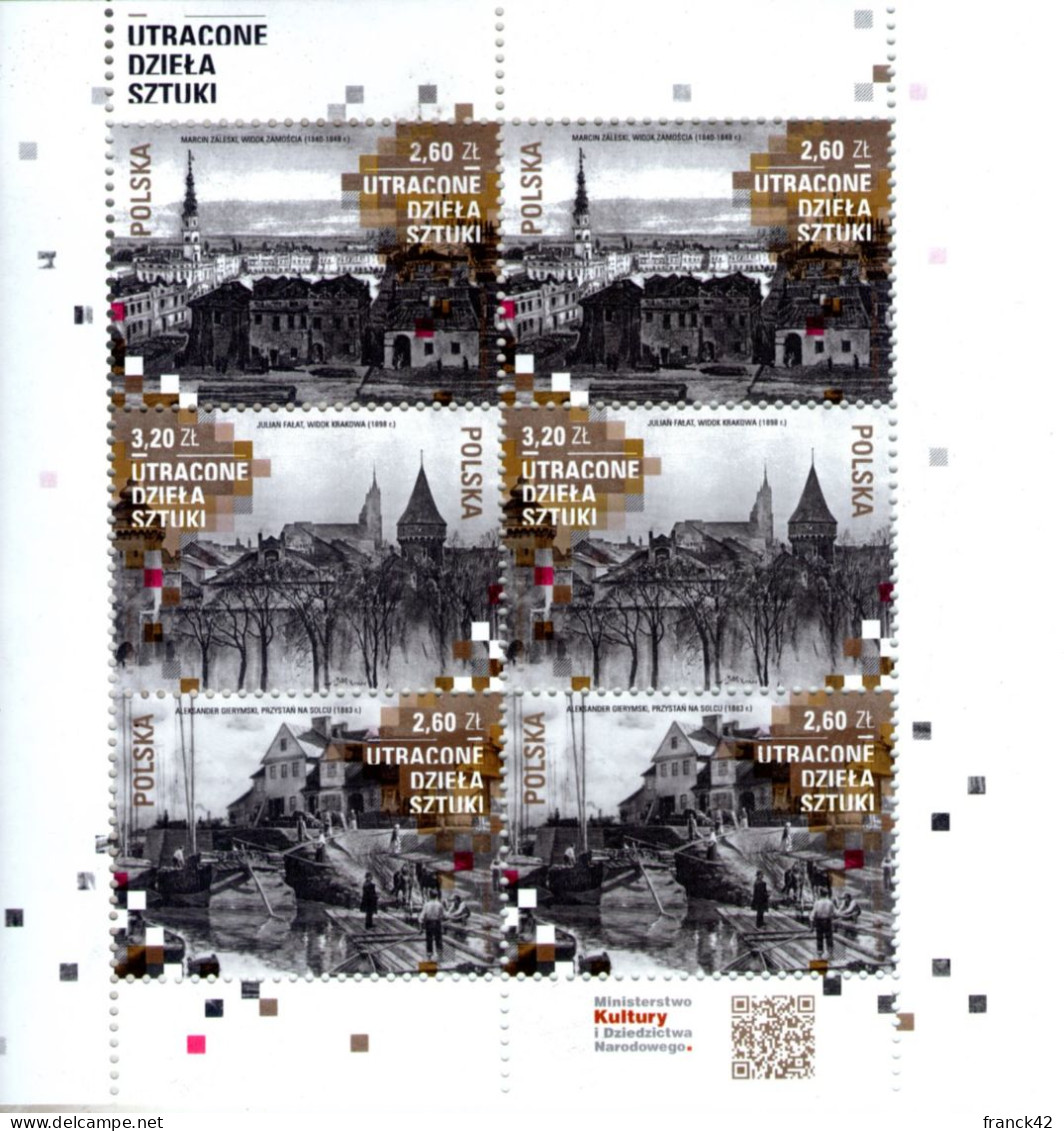 Pologne. Oeuvres D'art Perdues. 2018 - Unused Stamps