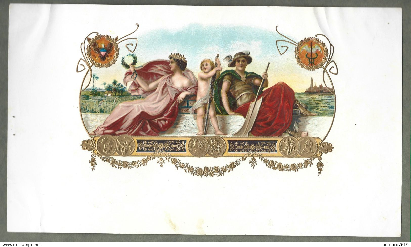 Publicite   Cigare  - Tabac - Cigarros Primeros   -  Vers 1880 -1900 - Format 15 Sur 26 Cms Environs - Avec Relief - Andere & Zonder Classificatie