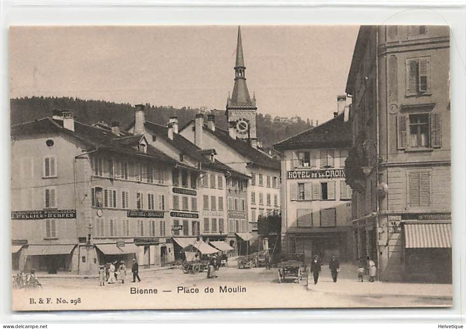 Bienne Place De Moulin Biel 1907 - Bienne