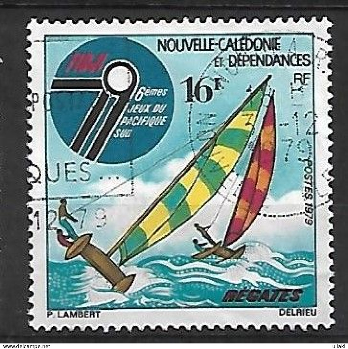 NOUVELLE CALEDONIE: 6ème Jeux Du Pacifique Sud:régates   N°430  Année:1979. - Oblitérés