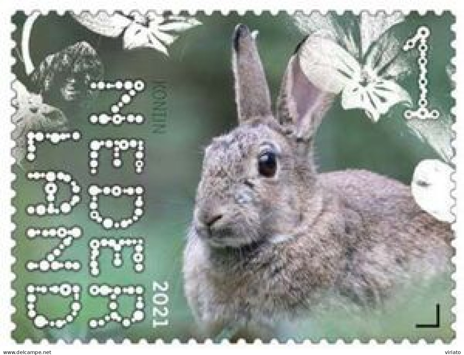 Netherlands 2021 (MNH) (Mi 4013) - Rabbit (Oryctolagus Cuniculus) - Rabbits