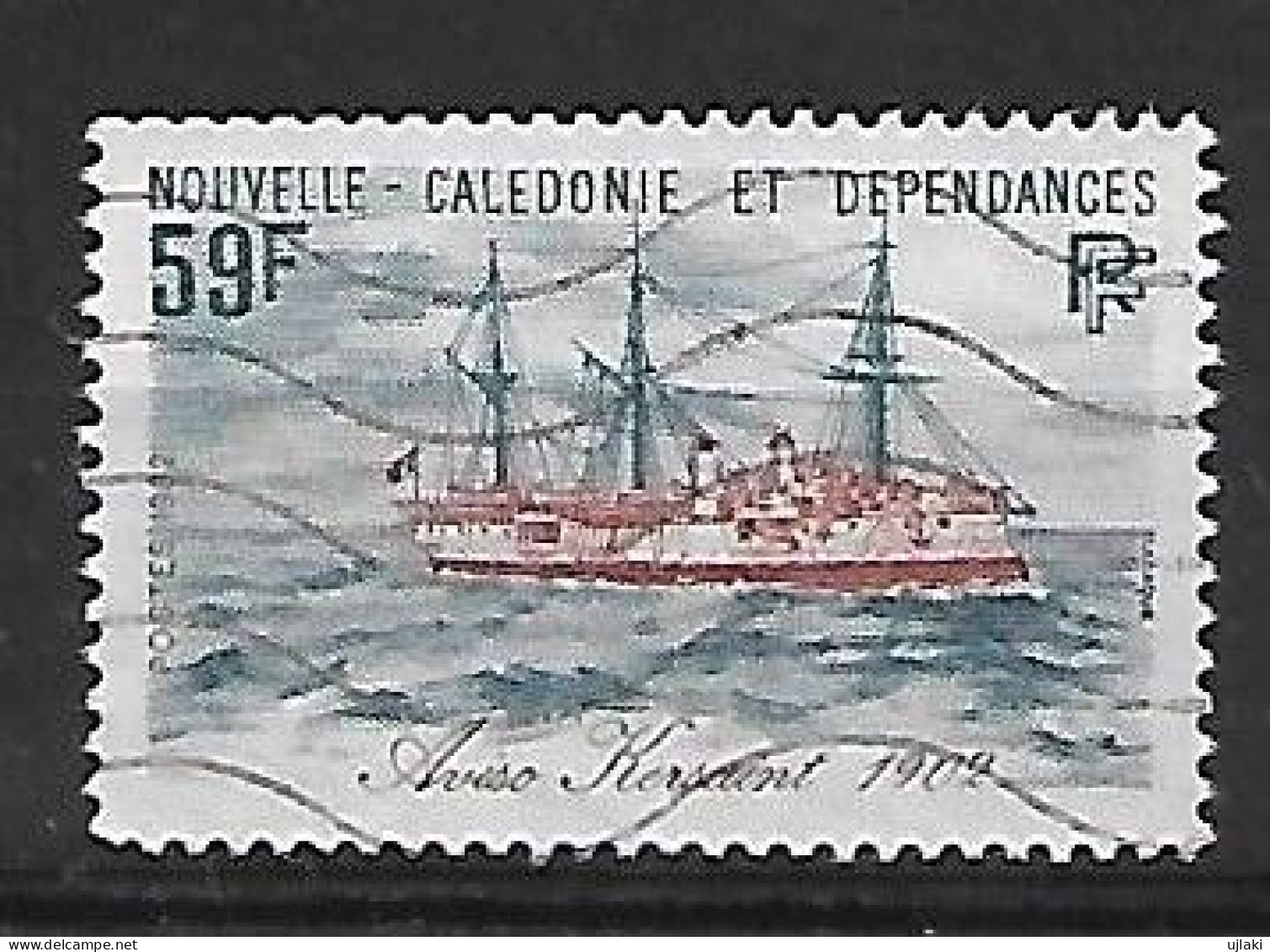 NOUVELLE CALEDONIE: Bateaux Anciens :aviso "korsair"   N°460  Année:1982. - Gebruikt