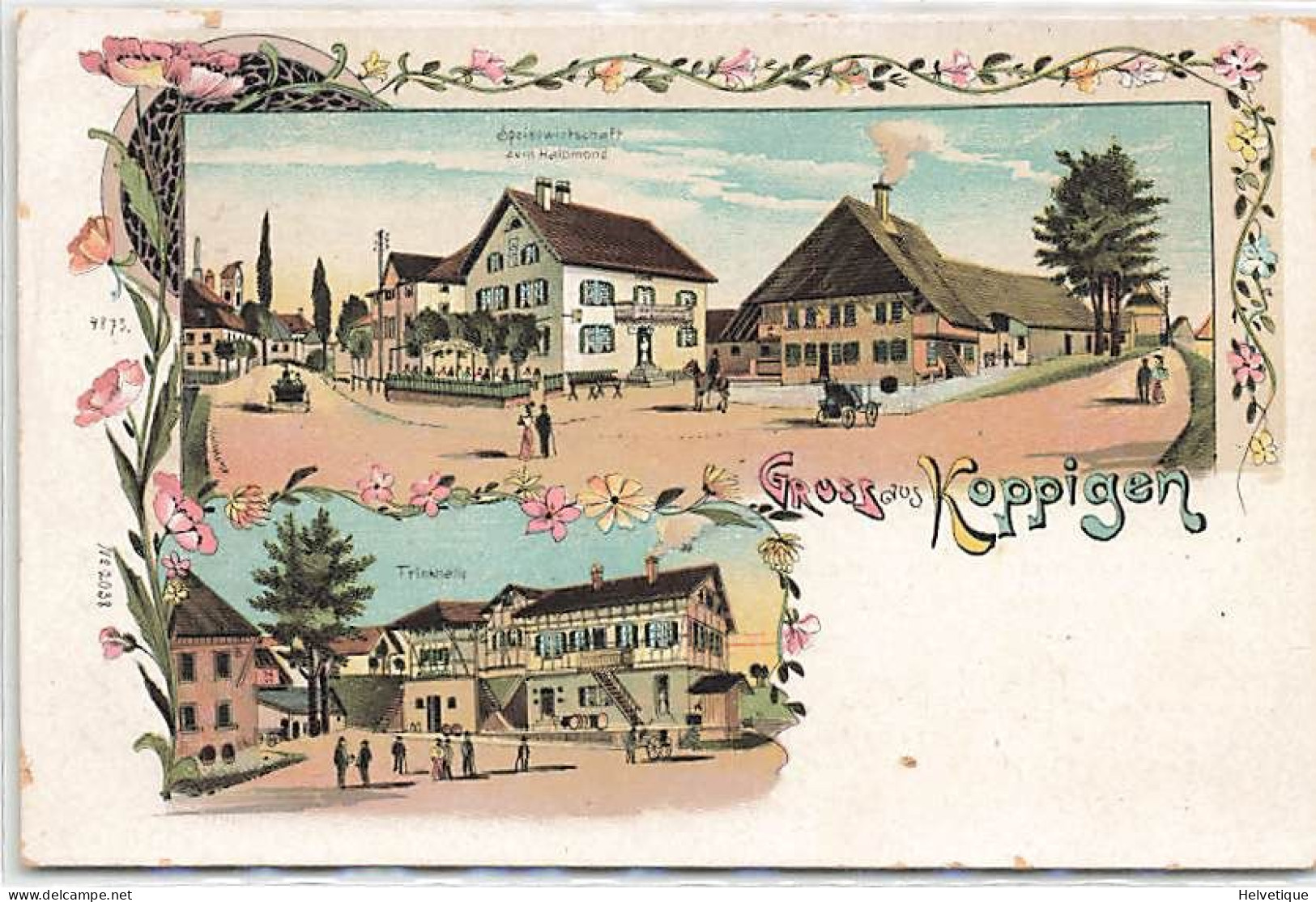 Gruss Aus Koppigen Litho Trinkhalle Emmental (Kirchberg) - Kirchberg