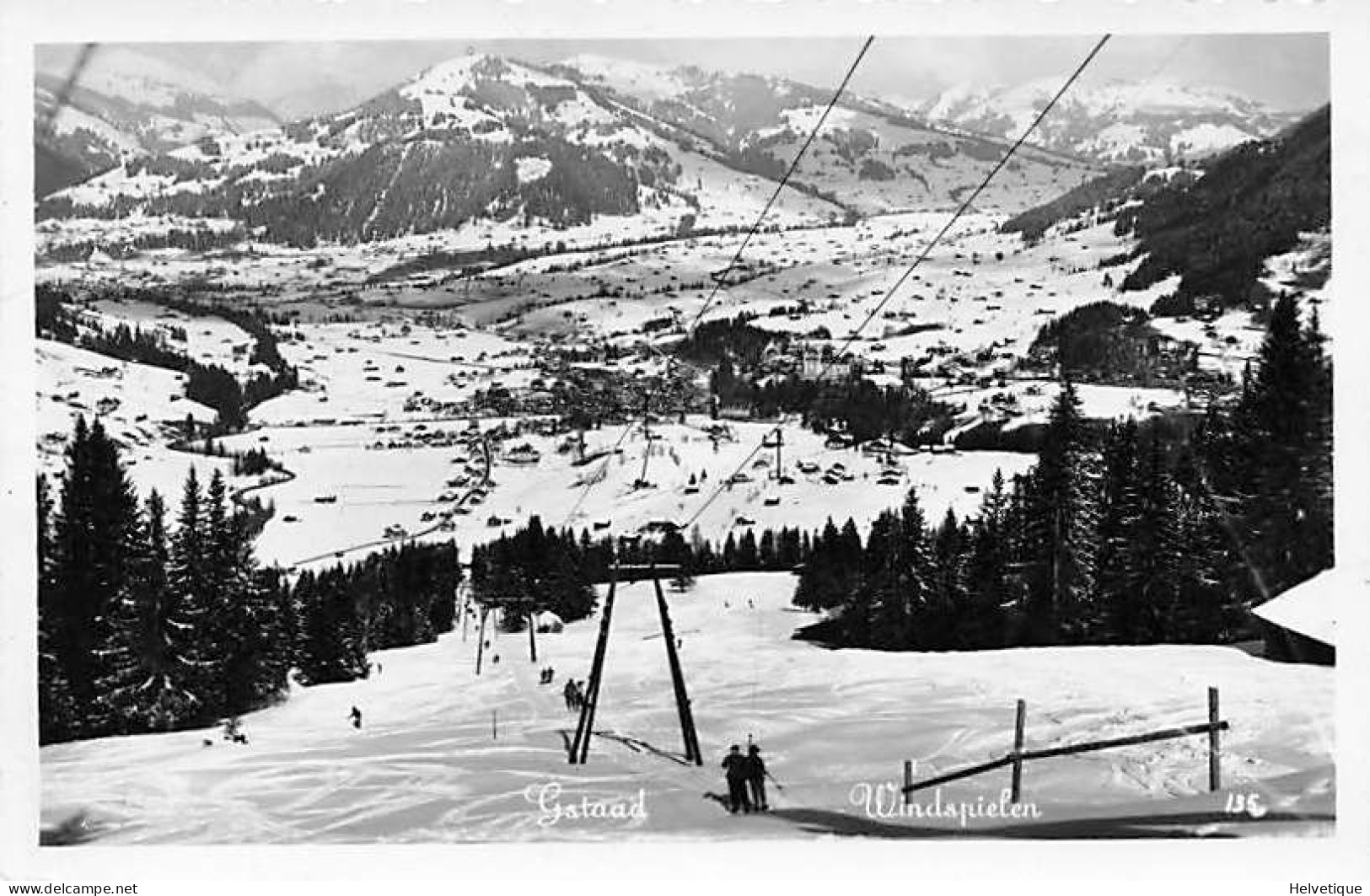 Gstaad Windspielen Skif Skifahrer Téléski - Gstaad